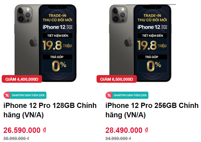 Giá iPhone 12 Pro Max giảm mạnh, về mức thấp chưa từng thấy - Ảnh 1.