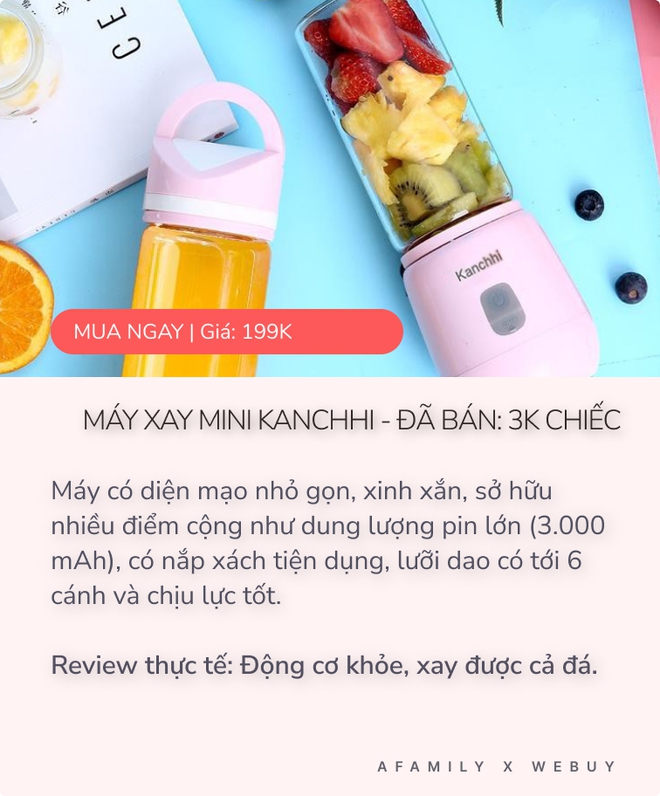 5 máy xay sinh tố mini đang bán chạy nhất Shopee: Món rẻ nhất chỉ 159K, mua về đón hè từ giờ là vừa! - Ảnh 5.