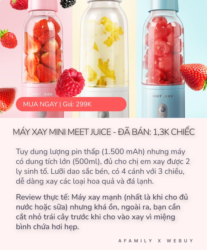 5 máy xay sinh tố mini đang bán chạy nhất Shopee: Món rẻ nhất chỉ 159K, mua về đón hè từ giờ là vừa! - Ảnh 7.