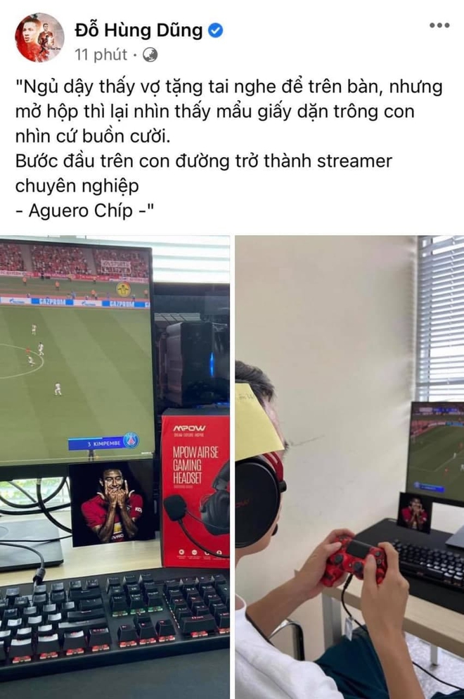 Hùng Dũng tỏ ý muốn làm streamer liền được vợ tặng cho món quà đặc biệt, nhưng bất ngờ nhất là lời nhắn đính kèm! - Ảnh 2.