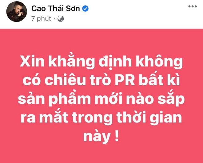 Cao Thái Sơn chính thức lên tiếng về tin đồn mượn thị phi với Nathan Lee để PR sản phẩm mới - Ảnh 2.