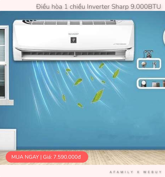 Deal hot ch&agrave;o h&egrave;: H&agrave;ng loạt điều h&ograve;a giảm gi&aacute; shock, chị em nhanh tay mua ngay trước khi nắng n&oacute;ng l&ecirc;n đến 40 độ - Ảnh 2.