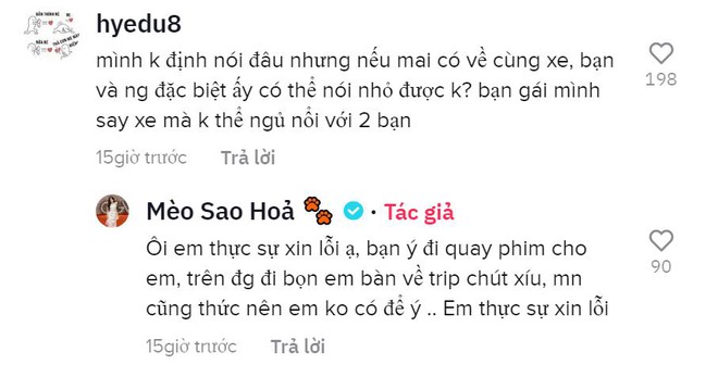 Bị tố gây ồn trên xe khách, Mèo Sao Hỏa có phản ứng gây bất ngờ nhưng lại được lòng fan! - Ảnh 2.