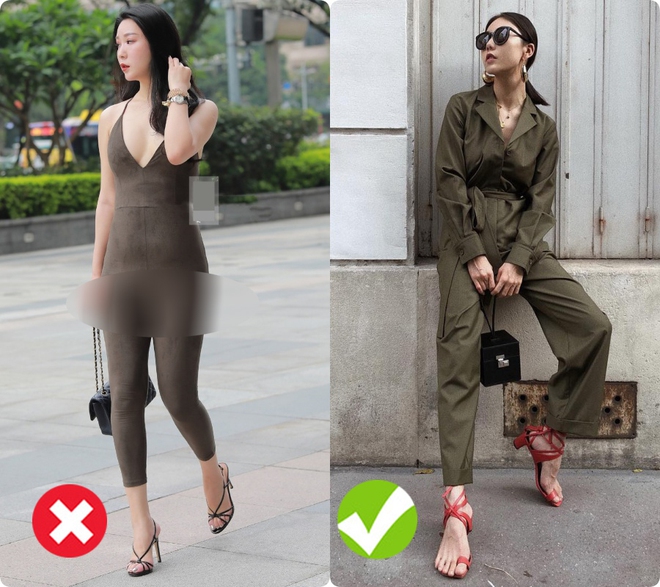 Chị em muốn mặc jumpsuit để khoe dáng thì đừng gây phản cảm như cô gái này... - Ảnh 2.