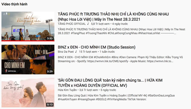Bản nhạc Hoa lời Việt phá đảo top trending YouTube, đạt #1 vượt luôn Sài Gòn Đau Lòng Quá và bộ đôi BlackBinz - Ảnh 3.