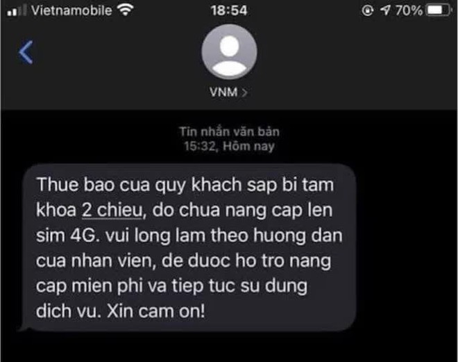 Bỗng dưng mắc nợ sau chi&ecirc;u lừa mới n&acirc;ng cấp SIM 4G, đ&aacute;nh cắp th&ocirc;ng tin thẻ t&iacute;n dụng - Ảnh 1.