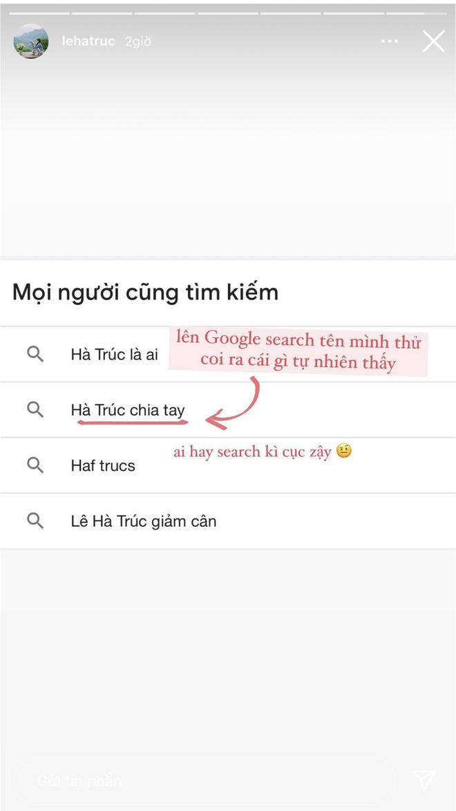 Hà Trúc bất mãn khi tìm kiếm tên mình trên Google, thì ra lý do lại cực kỳ đáng buồn! - Ảnh 2.