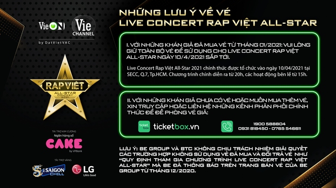 Live Concert Rap Việt chốt ngày comeback 10/4, fan săn vé trước giờ G - Ảnh 4.
