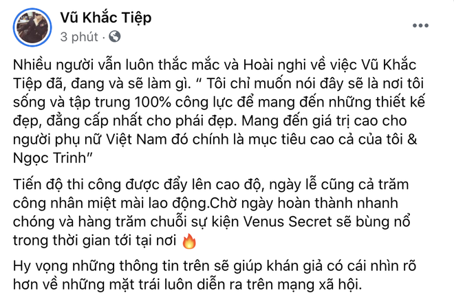 Bị tố mượn biệt thự để sống ảo, Vũ Khắc Tiệp chính thức lên tiếng: Giờ khoe nhà, khoe xe đơn thuần đã là kém sang - Ảnh 3.