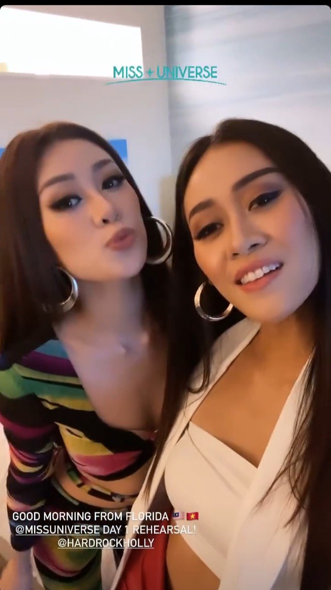 Khánh Vân ngày càng sexy, lên đồ bốc lửa xinh xỉu và có phần lấn át các thí sinh Miss Universe - Ảnh 2.