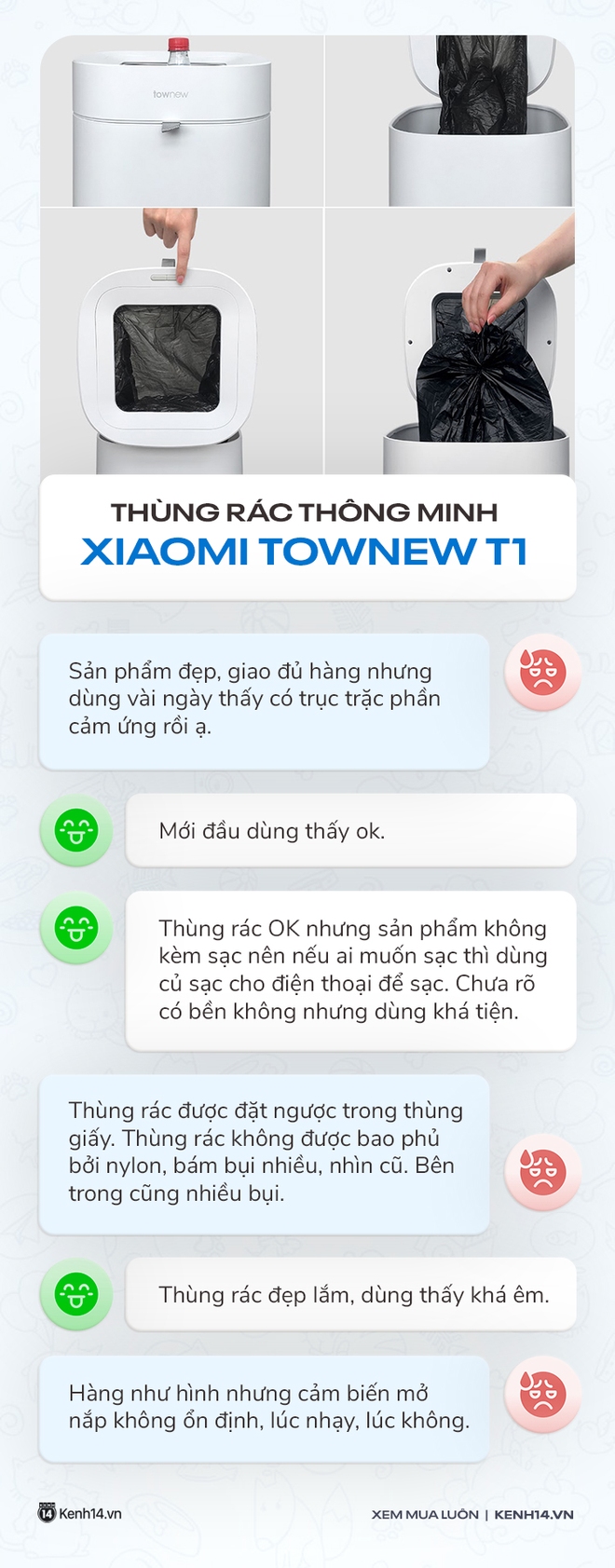 Thùng rác cảm biến tự động đóng gói túi rác của Xiaomi: Nghe thì hay nhưng dùng mới thấy bất cập ghê gớm - Ảnh 5.