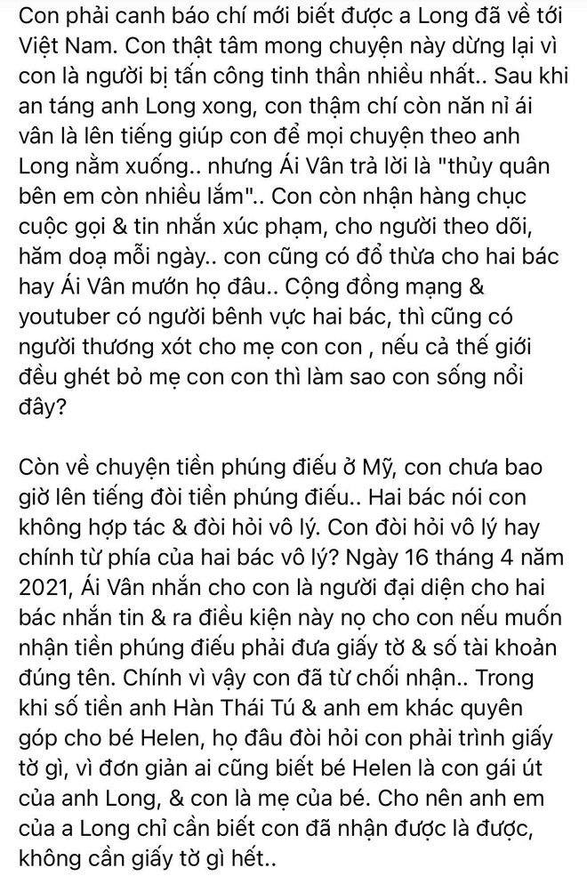 Linh Lan đáp trả trực tiếp vợ cũ và bố mẹ NS Vân Quang Long: Nói rõ kết quả vụ kiện xác minh danh tính, tuyên bố muốn đối chất ở toà án! - Ảnh 5.