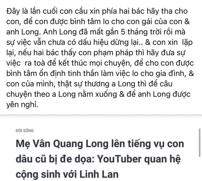 Linh Lan đáp trả trực tiếp vợ cũ và bố mẹ NS Vân Quang Long: Nói rõ kết quả vụ kiện xác minh danh tính, tuyên bố muốn đối chất ở toà án! - Ảnh 6.