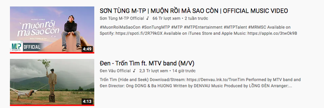 Đen Vâu vừa ra MV đã lăm le soán ngôi Sơn Tùng M-TP trên top trending, thắng thế tại BXH HOT14 - Ảnh 2.