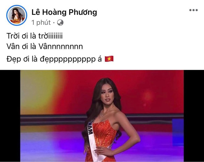 Cả Vbiz hướng về Khánh Vân trong đêm Bán kết Miss Universe: H’Hen Niê - Tóc Tiên động viên, dàn sao ráo riết kêu gọi vote - Ảnh 3.
