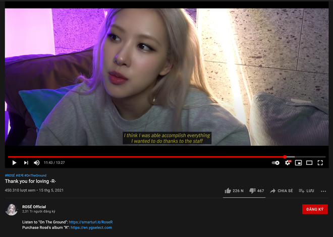 Rosé (BLACKPINK) chính thức tái xuất YouTube sau hơn 1 tháng bay màu vì... quên password, lập tức gây bão với visual đỉnh cao! - Ảnh 3.