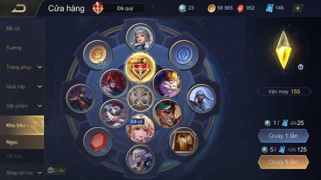 Liên Quân Mobile: Garena thêm quà cực xịn trong Vòng quay kho báu, hàng loạt game thủ nhận về skin bậc S trở lên - Ảnh 2.