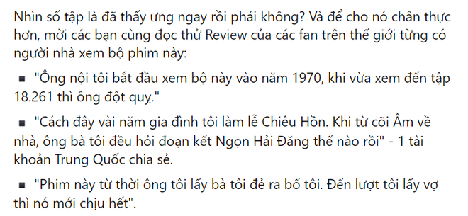 Có bộ phim dài ngang một đời người, khán giả review bi hài: Ông bà từ cõi âm trở về để hỏi cái kết - Ảnh 6.