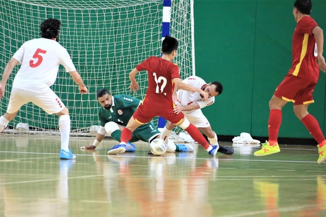 Tuyển Việt Nam hòa 0-0 Lebanon trong trận playoff lượt đi tranh vé dự World Cup Futsal - Ảnh 1.