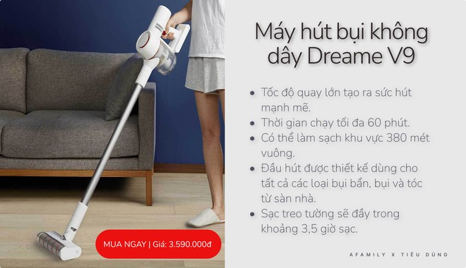 M&ecirc; m&aacute;y h&uacute;t bụi kh&ocirc;ng d&acirc;y th&igrave; c&oacute; ngay 5 d&ograve;ng m&aacute;y thương hiệu nổi tiếng m&agrave; gi&aacute; rất dễ thở - Ảnh 5.