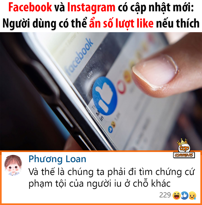 Thực hư việc Facebook và Instagram cho ẩn lượt like/tim, cộng đồng mạng lo lắng không còn truy vết được trà xanh? - Ảnh 1.