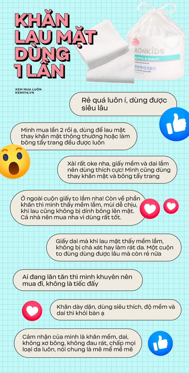 Hội mê skincare đang bàn tán rôm rả về khăn lau mặt dùng 1 lần: Siêu rẻ mà tốt, dùng là da đẹp lên - Ảnh 5. Hội mê skincare đang bàn tán rôm rả về khăn lau mặt dùng 1 lần: Siêu rẻ mà tốt, dùng là da đẹp lên - Ảnh 5.