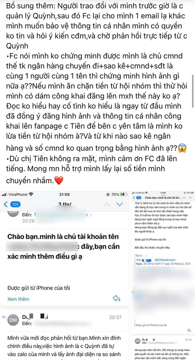 Kh&aacute;n giả chuyển nhầm 30 triệu đồng đ&aacute;p trả 4 điều với ekip Thuỷ Ti&ecirc;n: L&agrave;m r&otilde; chi tiết giấy tờ c&aacute; nh&acirc;n v&agrave; bị netizen n&oacute;i ăn chặn tiền? - Ảnh 3.