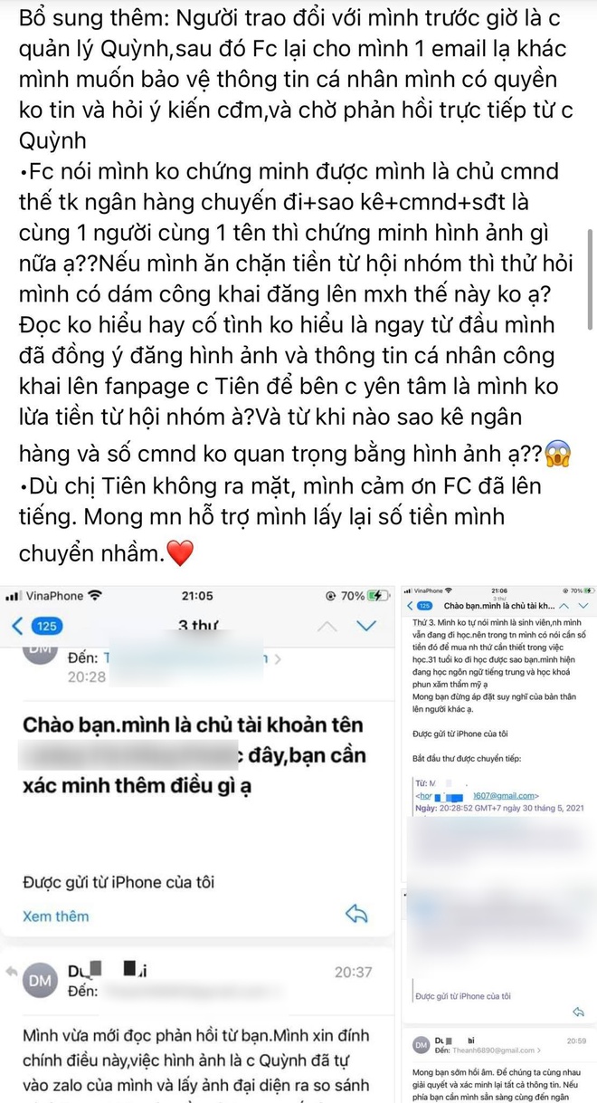 Khán giả chuyển nhầm 30 triệu đồng đáp trả 4 điều với ekip Thuỷ Tiên: Làm rõ chi tiết giấy tờ cá nhân và bị netizen nói ăn chặn tiền? - Ảnh 3.