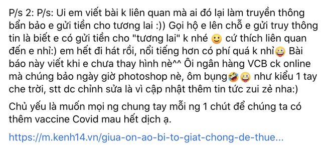 Tranh cãi nghi vấn Vy Oanh đăng ảnh sao kê từ thiện pha ke và còn chỉnh sửa nhiều lần, người trong cuộc phải lên tiếng ngay - Ảnh 10.