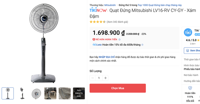 Nhiều quạt đứng chất lượng đang sale 70%: Chỉ từ 149k, tranh thủ sắm ngay để giải nhiệt ngày nóng - Ảnh 17. Nhiều quạt đứng chất lượng đang sale 70%: Chỉ từ 149k, tranh thủ sắm ngay để giải nhiệt ngày nóng - Ảnh 17.