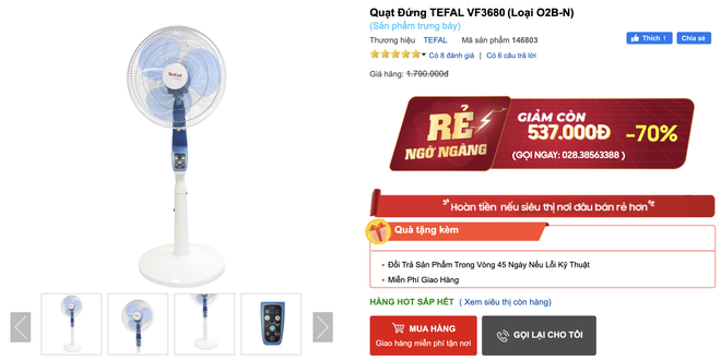Nhiều quạt đứng chất lượng đang sale 70%: Chỉ từ 149k, tranh thủ sắm ngay để giải nhiệt ngày nóng - Ảnh 7. Nhiều quạt đứng chất lượng đang sale 70%: Chỉ từ 149k, tranh thủ sắm ngay để giải nhiệt ngày nóng - Ảnh 7.
