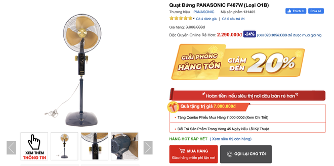 Nhiều quạt đứng chất lượng đang sale 70%: Chỉ từ 149k, tranh thủ sắm ngay để giải nhiệt ngày nóng - Ảnh 19. Nhiều quạt đứng chất lượng đang sale 70%: Chỉ từ 149k, tranh thủ sắm ngay để giải nhiệt ngày nóng - Ảnh 19.