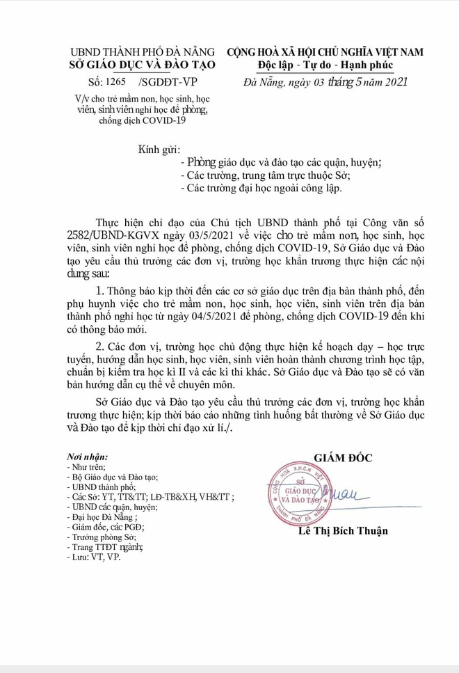 Cập nhật 4/5: 8 tỉnh thành cho học sinh, sinh viên nghỉ học để phòng chống dịch - Ảnh 4. Cập nhật 4/5: 8 tỉnh thành cho học sinh, sinh viên nghỉ học để phòng chống dịch - Ảnh 4.