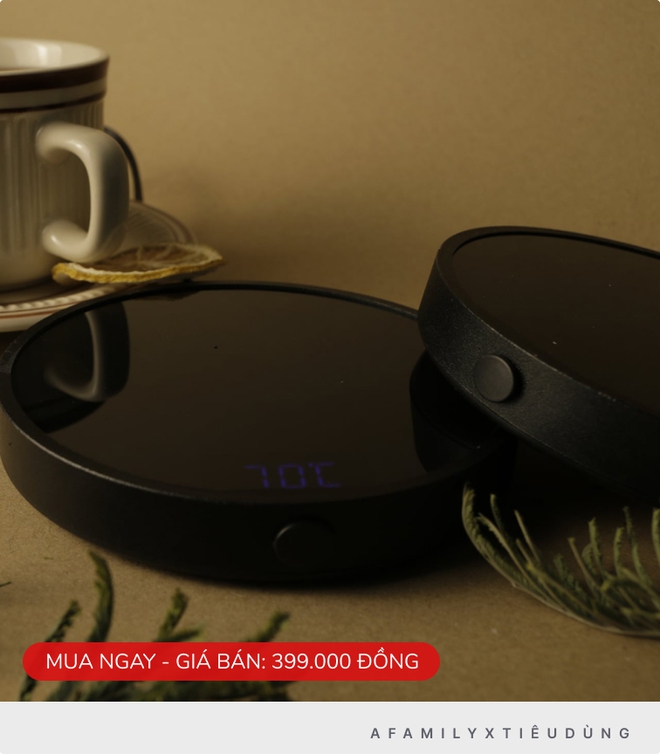 L&agrave;m văn ph&ograve;ng v&agrave; nghiện cafe n&oacute;ng, t&ocirc;i mua thử chiếc đế h&acirc;m n&oacute;ng gi&aacute; 380k v&agrave; kết quả kh&aacute; bất ngờ - Ảnh 12.