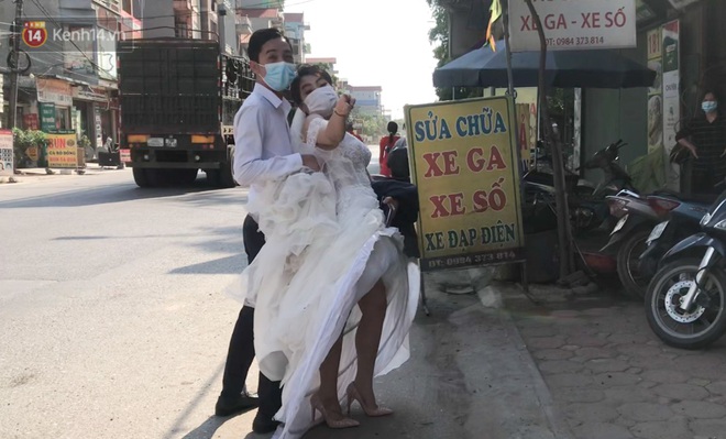 Đúng "phút 89", chú rể Bắc Ninh đành ngậm ngùi cùng cô dâu trở về nhà gái ở Hà Nội do nhà trai trong khu vực bị cách ly - Ảnh 7.