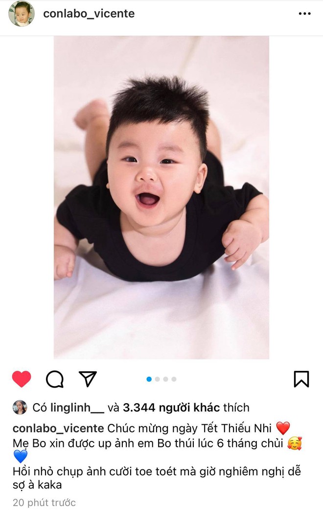 Ho&agrave; Minzy &ldquo;xả kho&rdquo; ảnh zoom cận mặt qu&yacute; tử l&uacute;c 6 th&aacute;ng tuổi, Minh Hải liền tung ảnh &ldquo;copy - paste&rdquo; kh&ocirc;ng lệch x&iacute;u n&agrave;o! - Ảnh 2.