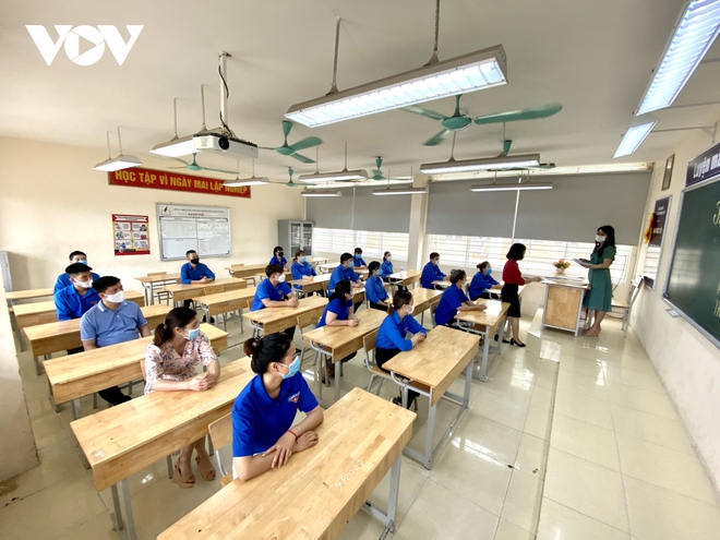Các quận huyện có học sinh diện “F” tại Hà Nội gấp rút chuẩn bị cho kỳ thi vào lớp 10 - Ảnh 2.