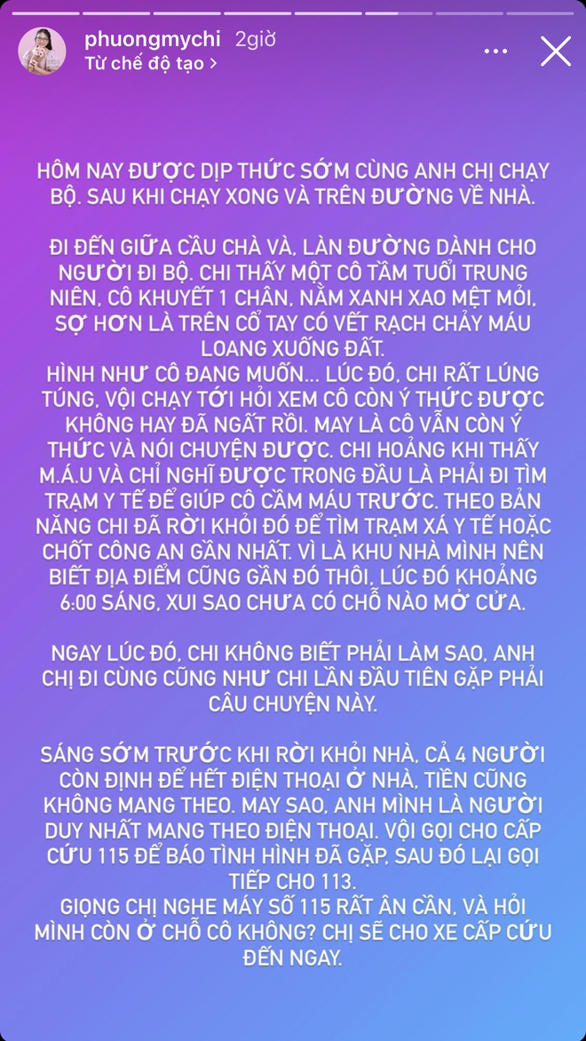 Phương Mỹ Chi hốt hoảng khi thấy 1 người rạch tay giữa cầu, xử lý ra sao mà ca sĩ nhí phải hối hận vì quá cồng kềnh? - Ảnh 3.