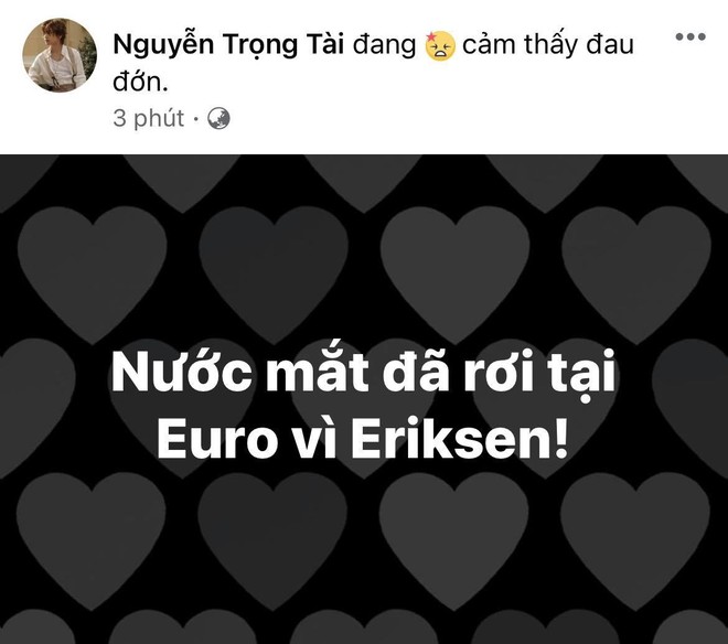 Diệu Nhi bật kh&oacute;c, Trịnh Thăng B&igrave;nh v&agrave; d&agrave;n sao Việt cầu nguyện cho cầu thủ Eriksen tuyển Đan Mạch đột ngột ng&atilde; gục tr&ecirc;n s&acirc;n đấu Euro - Ảnh 12.