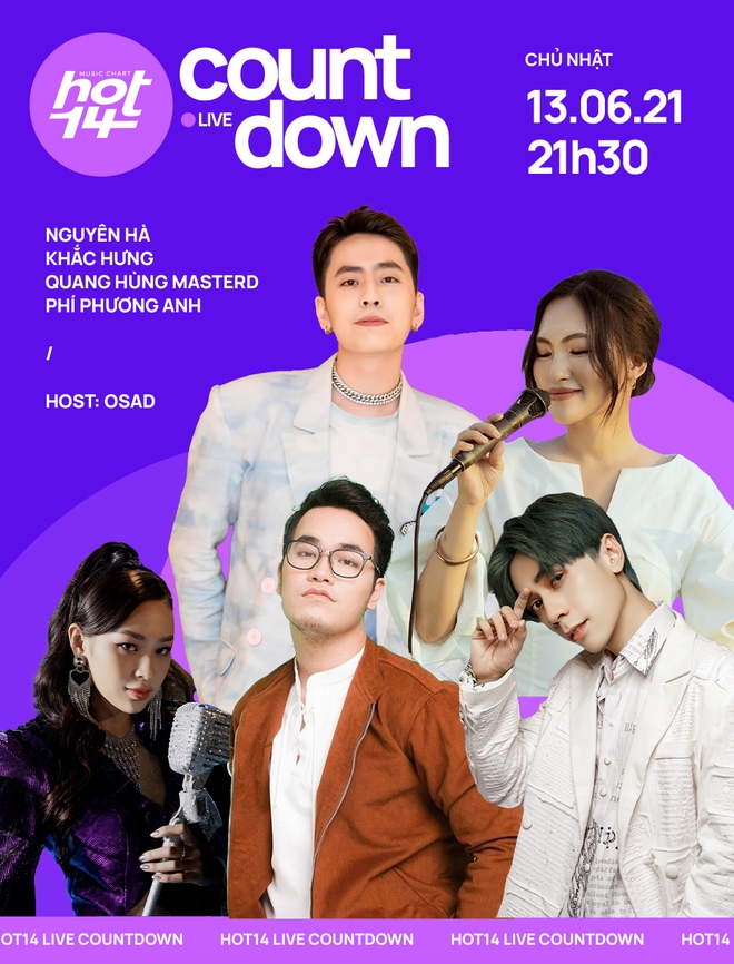 HOT14 Live COUNTDOWN: Dàn line-up xịn xò với loạt stage bất ngờ hứa hẹn không thể rời mắt! - Ảnh 1.