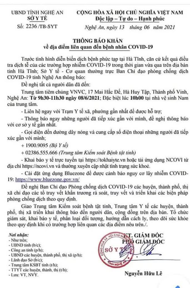 KHẨN: Tìm người liên quan tới ca bệnh từ Hà Tĩnh đưa con ra TP Vinh tiêm chủng - Ảnh 2.