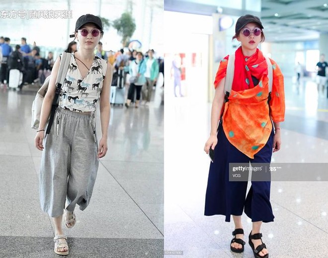 Muôn vẻ thảm hoạ thời trang sân bay của sao Cbiz: Từ xuề xoà, mặc xấu nhè nhẹ cho tới những phong cách không tả được bằng lời... - Ảnh 12. Muôn vẻ thảm hoạ thời trang sân bay của sao Cbiz: Từ xuề xoà, mặc xấu nhè nhẹ cho tới những phong cách không tả được bằng lời... - Ảnh 12.