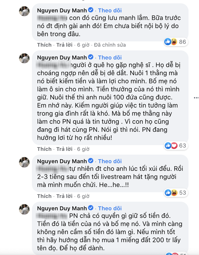 Duy Mạnh bất ngờ tố bị 1 nữ ca sĩ gài bẫy và xúi đểu, thẳng thắn bóc mẽ vụ cát xê, netizen liền réo gọi Phi Nhung - Ảnh 3.