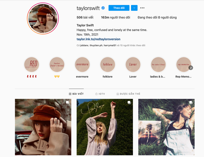 Taylor Swift sở hữu 163 triệu người theo dõi trên Instagram, xếp thứ 13 toàn cầu nhưng sao không có nổi một bình luận? - Ảnh 2.