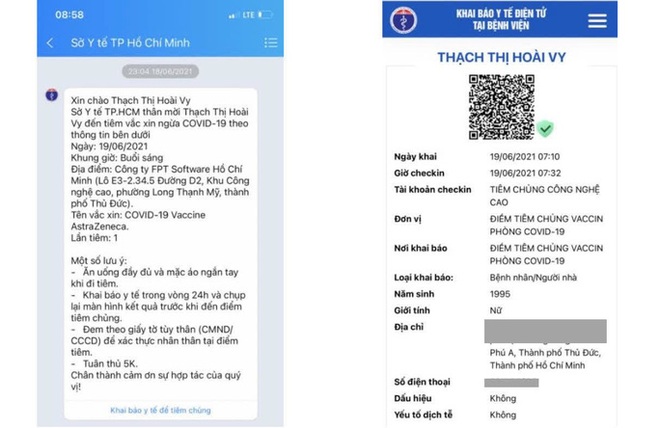 Người dân TP.HCM sẽ được nhắn tin mời đi tiêm vắc-xin Covid-19 - Ảnh 1.