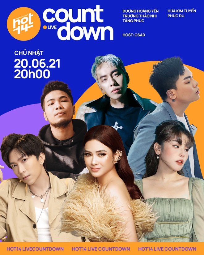 HOT14 Live COUNTDOWN công bố dàn line-up đỉnh của chóp hứa hẹn đem đến những special stage chất lượng cao - Ảnh 1.