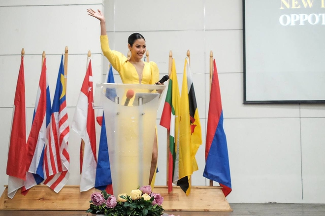 Ho&agrave;ng Th&ugrave;y c&oacute; bị &ecirc;-k&iacute;p Miss Universe Vietnam đầu tư k&eacute;m hơn HHen Ni&ecirc;, Kh&aacute;nh V&acirc;n khi thi quốc tế? - Ảnh 3.