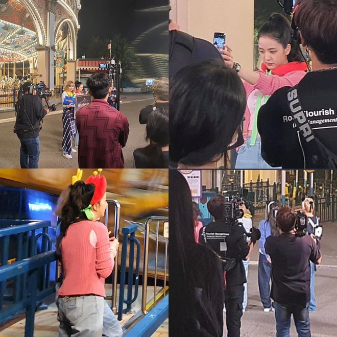 Rò rỉ hình ảnh BLACKPINK ghi hình tại Everland: Jisoo gây sốt với phong cách selfie khác lạ - Ảnh 2.