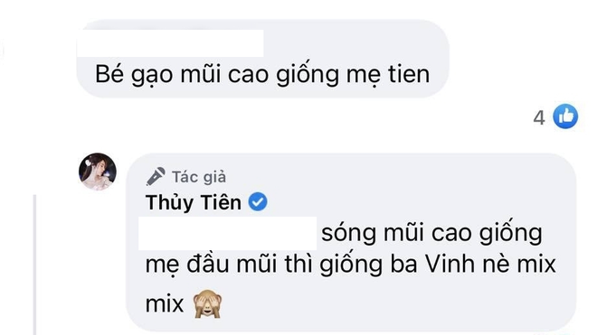 Thuỷ Ti&ecirc;n lần đầu h&eacute; lộ ảnh g&oacute;c cận mặt của con g&aacute;i, thừa nhận b&eacute; c&oacute; sống mũi cao giống mẹ v&agrave; 1 điểm hệt ba C&ocirc;ng Vinh - Ảnh 3.