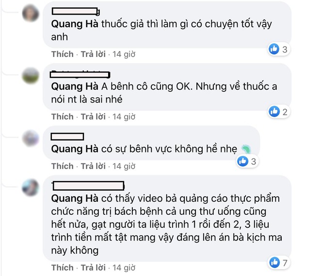 Bênh vực NS Hồng Vân trong lùm xùm quảng cáo, ca sĩ Quang Hà bị nhận gạch đá tơi bời từ công chúng - Ảnh 4.